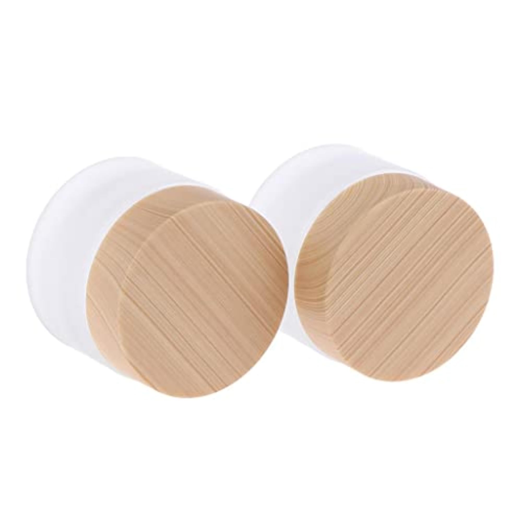 2x Face Cream Glass Bottles for Makeup