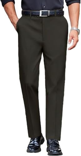 Image of CB-COLEBROOK Luxury PV Stretchable Classic Casual Pants for Men | Stylish Ankle Fit Men's Wear Premium Trousers for Office or Party | Mens Fashion Dress Trouser with 4 Pockets & Suit Pant's