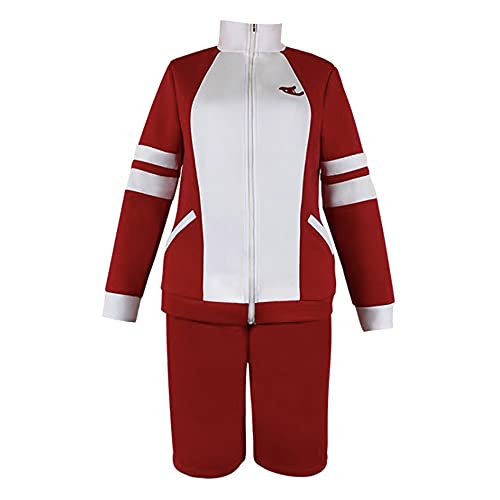 Anime Uma Musume Pretty Derby Cosplay Costumes Special Week Cosplay Short Sleeve Sportswear Uniforms Halloween Party (L) Red
