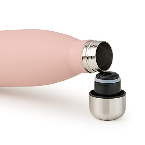 Blumtal® Botella Térmica Charles - 500ml Sin BPA - Botella de Agua Acero Inoxidable Aislada - Termo Agua - Mellow Rose/Rosa - Imagen 4