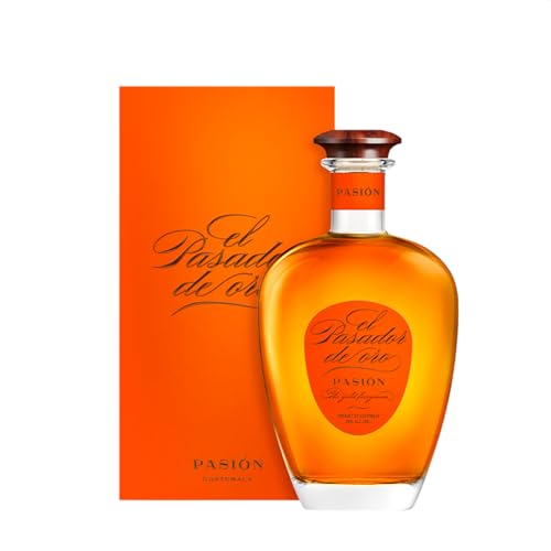 EL PASADOR DE ORO - Pasión - Espirituoso a Base de Ron XO y Maracuyá - Origen Guatemala - 38% De Alcohol - Botella 700 ml