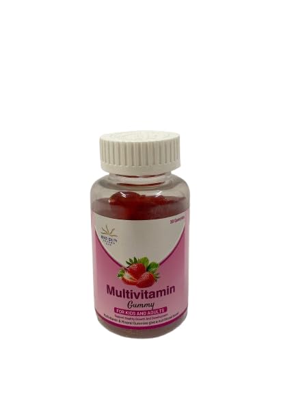 Multivitamin Gummies Supplements for Kids and Adults, Strawberry Flavour, 30 Gummies