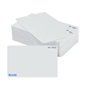Default Programmed RexID H10301 PVC ISO Proximity Card for Access Control System. Comparable to Standard 26 bit Format for Add-On & Replacement on Current System (100 Pack, White)