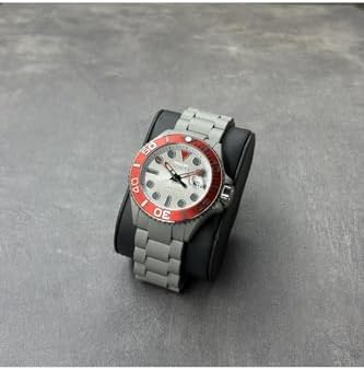 Invicta Grand Diver Men 46.00mm Stainless Steel + Aluminum Red + Grey + Silver + Aqua-Plating + Steel White+Silver dial PC32 Quartz — view 2