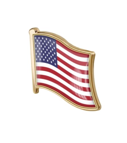 Image of World Most Countries Single Pin Brooch Badge United States USA America and Other Countries Cross Friendship Pin Badge for Men Women
