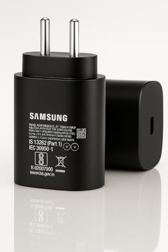 Image of Samsung 25W Type-C PD 3A Superfast Charging Adapter with 1M C-Type Cable Compatible with Samsung A55|A16|A36|A56|A35|A06|M07|M17|M36|M35|M16|M06|M05|M56|F36|F06|F05|F56|F16|25watt USB C Fast Charger