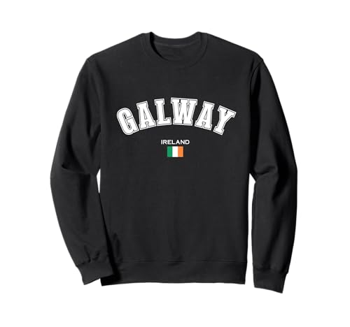 Bandera irlandesa de recuerdo de Galway Irlanda Travel Galway Sudadera