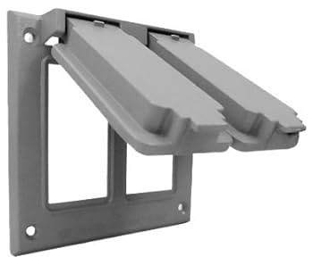 セール 新品 LOST CONTROL Utility Cover All 2 Master Electrician 2C-2G Double Gang Flip Cover for 2