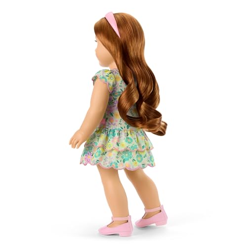 Image of American Girl Truly Me, 18-inch Doll Clothes, Pastel Petals Dress, with Headband and Flats, Ages 6+