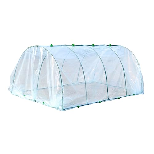 Abaodam 大棚暖房支架 プラスチック製透明植物保温カバー付き ガーデン用温室アクセサリー 多肉植物対応 屋外鉢植え保護と成長促進用