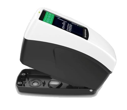 Digital Spectrodensitometer Color Spectro Density Meter Spectrodensitometer Tester with Three Caliber 11mm 5mm 3mm Accuracy 0.01 30 Test Parameters Mass Storage