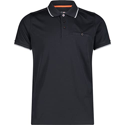 CMP Herren Polo 3T60137N, Antracite/Grey, 54, 3T60137N