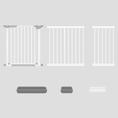 Catonlifer ベビーゲート ペットゲート 取付幅65〜204cm選択可能 高さ78cm ハイタイプ 突っ張り式 ウォールセーバー オートクローズ 前後180°開閉 安心安全ダブルロック 穴開け不要 組立簡単 赤ちゃん/猫/犬脱走防止フェンス 階段上