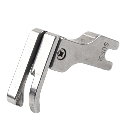 Lirun 1/32" 0.8mm #CR Pie Prensatelas Derecho Acero Plateado miniatura 4