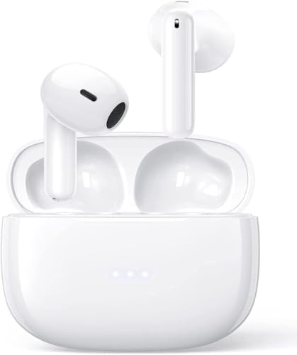 AVOLVO Wireless Earbuds, Bluetooth 5.3 Headphones NEW Wireless Headphones with 4 ENC Mic, 36H Bluetooth Earphones in Ear Noise Cancelling Deep Bass, Mini Ear Buds Bluetooth Earbuds IP7 Waterproof