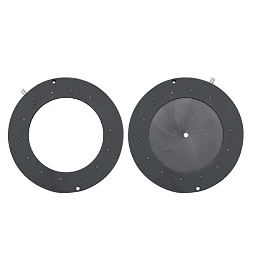 ラボ用顕微鏡アクセサリー 全金属ズーム光学アイリスダイヤフラム開口コンデンサー 1.5-17mm/25mm/36mm 顕微鏡カメラレンズ用増幅径(ID007 1.5-36mm)