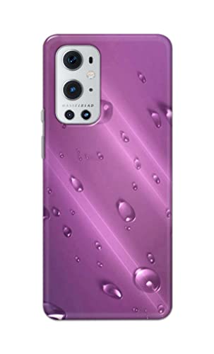 Image of PRINTFIDAA Water Bubbles in Lilac Background Printed Designer Hard Back Case Cover for OnePlus 9 Pro -(VS) MVN1005