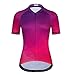 WeimoMonkey Womens Cycling Jersey Short Sleeve Full-Zip MTB Bike Shirt Clothes Breathable