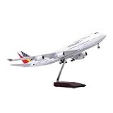 Scale Aircraft 47CM 1:150 for Philippine Airlines Boeing 747 Diecast Resin Airbus Model with Light and Wheels Plane Model Suitable for Display(No Light)