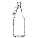 Easy Cap Beer Bottles - Kombucha Bottles - 16 oz. - Clear flip top 12 pack - EZ Cap - Original Cherry Blossom Hardware Bottles (12, Clear Mason Jar Bottles)