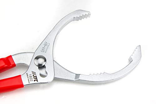 Jtc Auto Tools Universal Large Adjustable Oil Filter Pliers Hand Removal Oil Filters Tool With Long Handle Grip For Diameters 3.35" To 4.5 Inch Drive Removing Motorcycles Cars Trucks #TOP7
