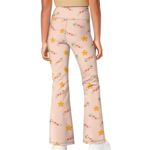 Children's Flared Yoga Pants Stretchable High Waist Long Leggings 2024 Girls Cute Stylish Sweatpants3