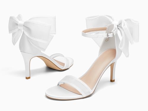 Image of Coutgo Women's Open Toe Ankle Strap High Heel Sandals