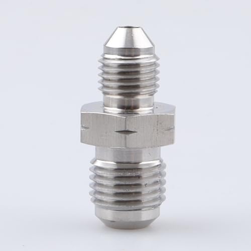 Image of AC PERFORMANCE Stainless Steel -3 AN Male Flare to M12 x 1.25 Brake Hose Fitting Adapter