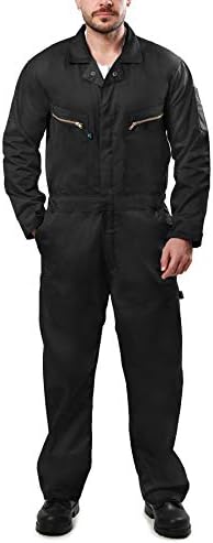 Kolossus Pro-Utility Cotton Blend Long Sleeve Coverall with Zippered Frontal Pockets