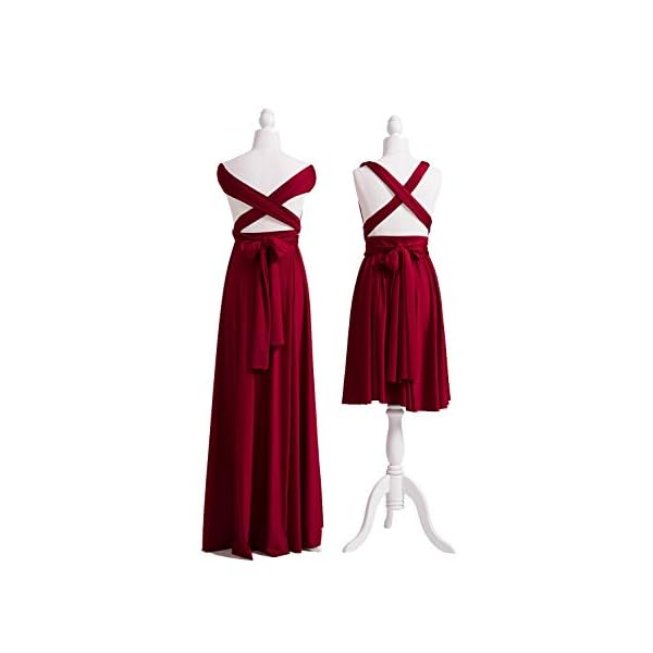 Bridesmaid Dress,Womens Long Prom Dresses Infinity Dress with Bandeau, Convertible Dress, Bridesmaid Dress, Long,Short, Plus Size, Multi-Way Dress, Twist Wrap Dress