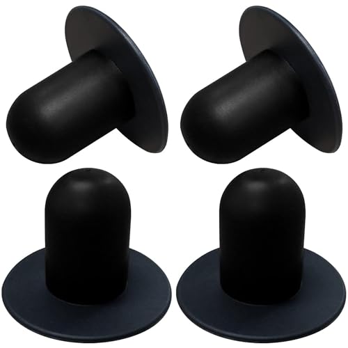 4 PCS Swimming Pool Pump Strainer Hole Plug Replacement for Bestway & Intex Pools Ground Swimming Plug Wall Plug Stopper (Black)