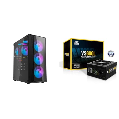 Image of Ant Esports Metal 220 Air Mid- Tower Computer Case /Gaming Cabinet - Black | Support - ATX, M-ATX, ITX | Pr