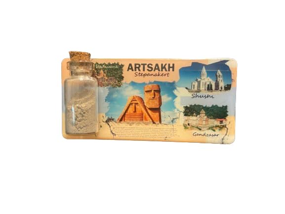 Artsakh Magnet - Shushi Cathedral, Gandzasar Cathedral, We Are Our Mountains