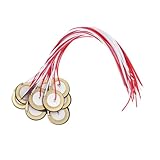 NULYLU 18個 セラミックブザー CDブザー ダイヤフラム ベースピックアップ 配線 ケーブル コード ブザーフィルムガスケット アコースティックピックアップトランスデューサ 銅線