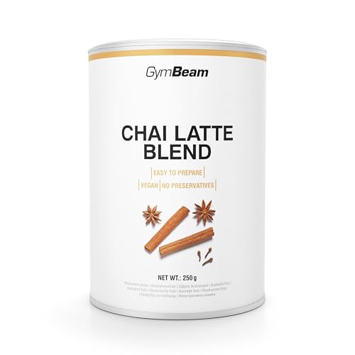 GymBeam Chai Latte Blend - Aromatisches Chai Latte Pulver mit Gewürzen & schwarzem Tee würziger Geschmack Chai Pulver für Milch oder pflanzliche Alternativen geeignet für Frappé & Milchshake 250 g