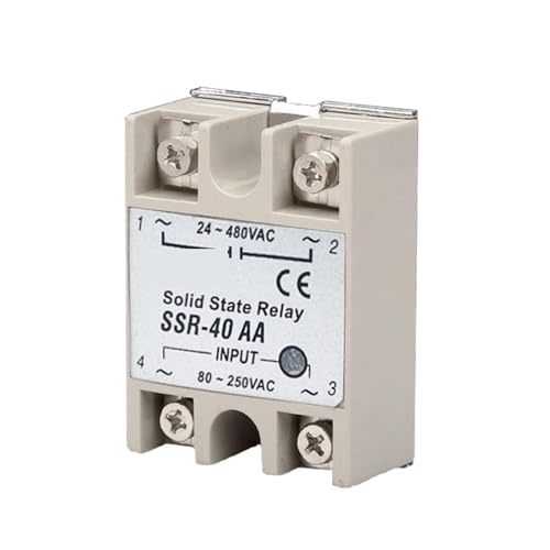 Relais SSR 40AA AC 220V 40A statique monophasé de petite taille pour contrôle de chauffage industriel