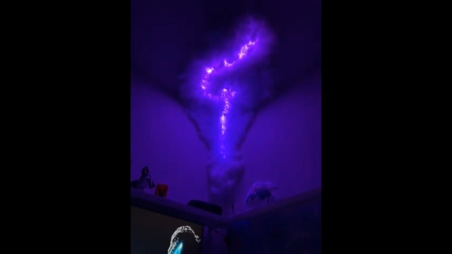 Image of APP Control 3D Thundercloud Storm Ceiling Lights DIY Kit Music Sync Cotton Thunder Lightning Cloud Light Fluffy for Gaming Room Bedroom Wall Night Party Decoration
