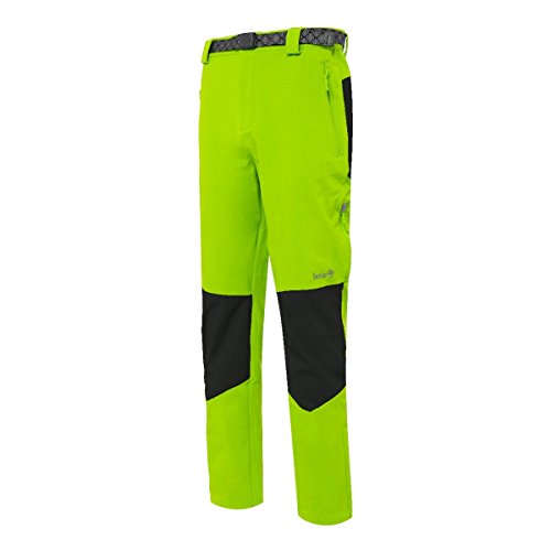 Izas Grouser Pantalón de montaña, Hombre, Verde Claro/ Negro, XL