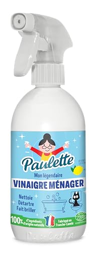 Paulette - Vinaigre Ménager Citron - Nettoyant Détartrant Multi-Surfaces Ecocert - Fabriqué en...