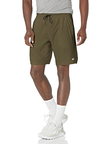 Short Reebok homme Workout Ready vert armée taille XL tissé