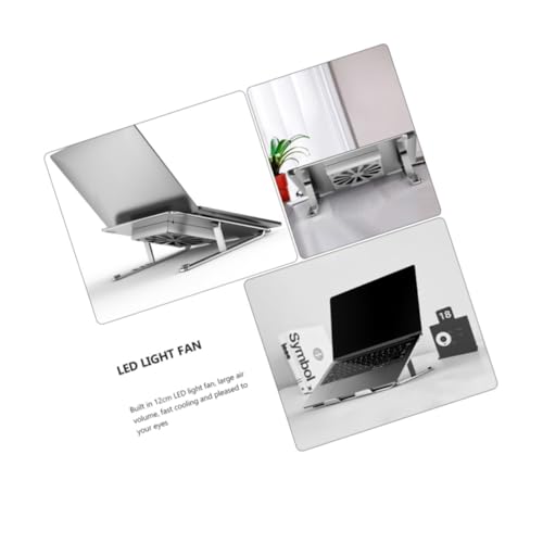 Base para laptop con ventilador USB ajustable SEWACC miniatura 2