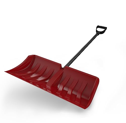 ERA Premium-Series 28-Inch XL Snow Pusher with Plastic-Edged High-Density Polyethylene Blade - Image 3