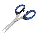 Aexit Paper Craft Hand Operated Tools Cutting Blue Handgrip Coated Stainless Steel Scissors 5.5