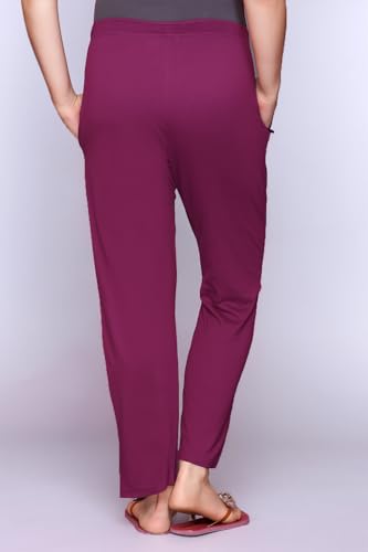 Image of CUPID Women's Cotton Track Pants Regular Fit Lounge Wear Gym Joggers Sports Trouser Night Pants for Ladies