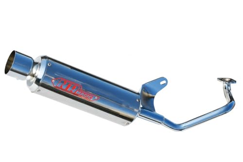 NRマジック マフラー PlatinaX (プラチナクロス) タイプD : ホンダ ジョルノ AF70用 ?政府認証マフラー JV7960-H10026