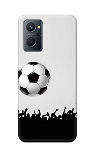 Image of Printed Hard Back Cover Case for Realme 9i 4G Back Cover (Football Icon) -1302