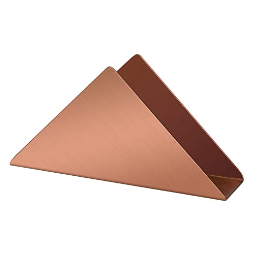 Bidponds Serviettenhalter aus Edelstahl, gleichschenkig, dreieckig, Metall-Serviettenhalter, Cocktail-Serviettenspender Cover