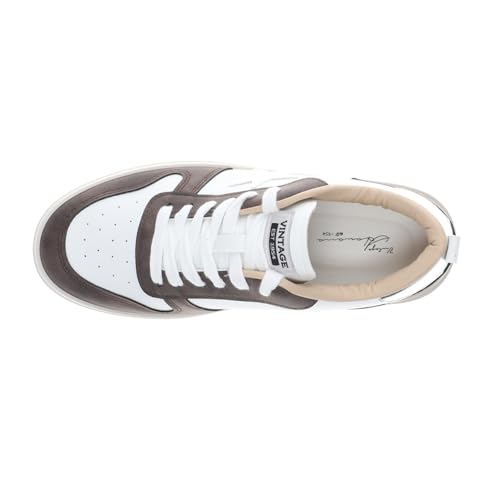 VINTAGE HAVANA Womens Aura Metallic Platform Lace Up Sneakers Shoes Casual - White4