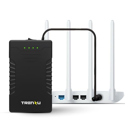 Image of 12V WiFi Router UPS | WiFi UPS Power Backup Upto 6hrs | Mini UPS for Jio Fiber, Airtel WiFi, CCTV | Support 2A, 2.5A, 3A | 6600mah EV Grade A+ Battery | WiFi Inverter for Home | 1Yr Warranty