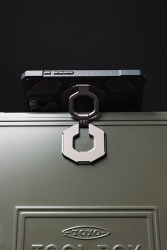 Image of Urban Armor Gear UAG Monarch Magnetic Phone Ring Stand Compatible with Magnetic 2 Magnet, Removable Metal Finger Ring Grip & 360 Rotation Adjustable Kickstand for iPhone 17 /16, Galaxy S26 /S25